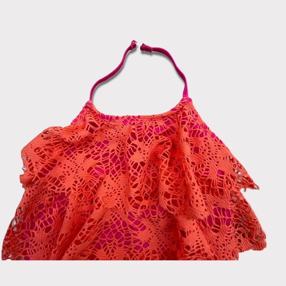 Kensie Girl 2 Piece Crochet Tankini Swimsuit Set for Girls - Picture 4 of 8